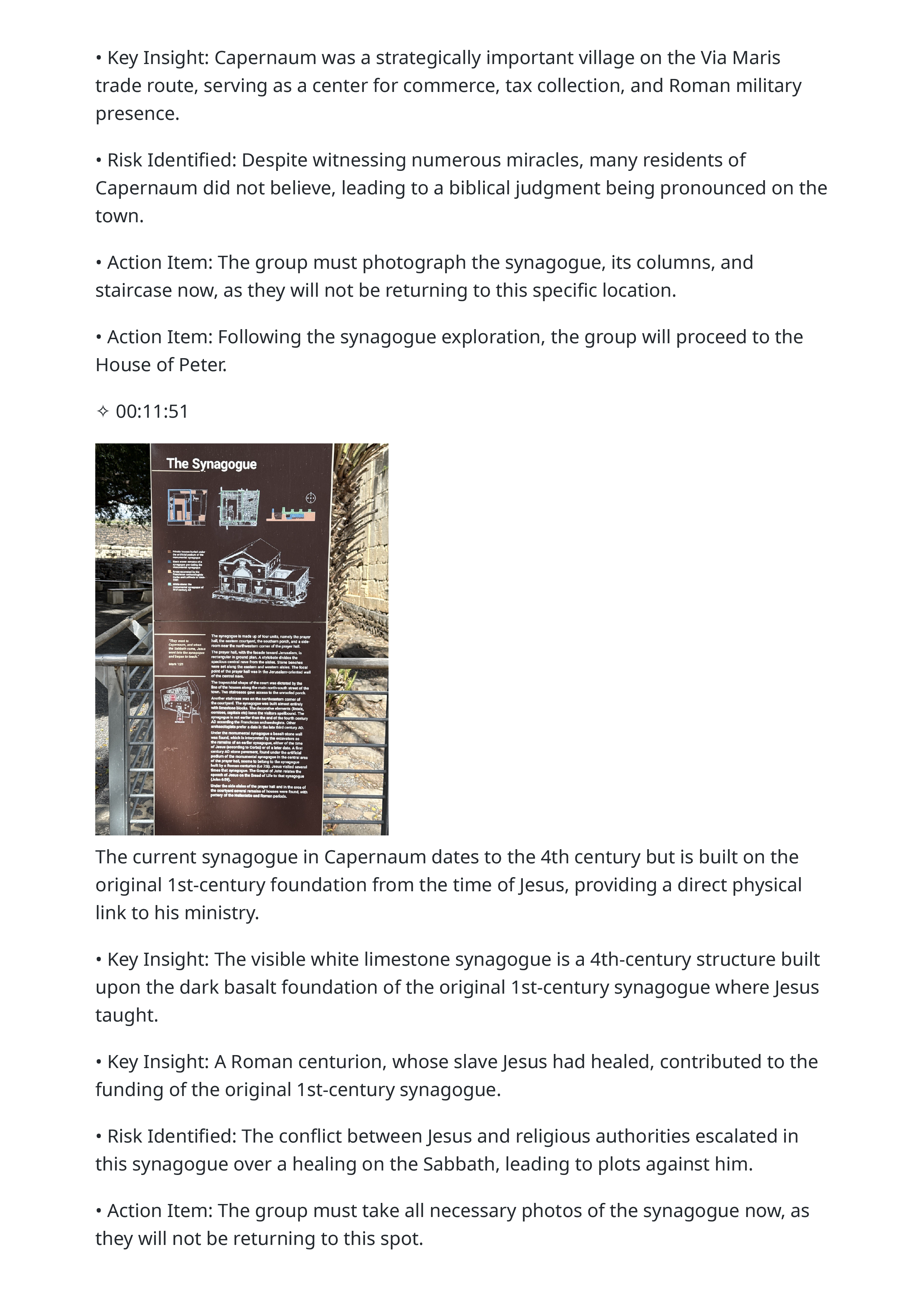 2026 02 26 lecture capernaum archaeological tour and biblical history highlights page 4